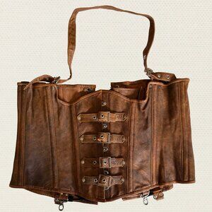 Hips and Curves Ophelia underbust leather corset